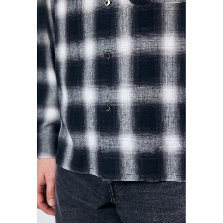 フレンチリネンオンブレーチェックシャツ | AZUL BY MOUSSY | 詳細画像22 