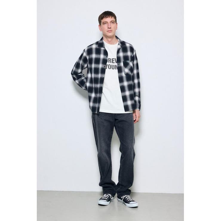 フレンチリネンオンブレーチェックシャツ | AZUL BY MOUSSY | 詳細画像15 