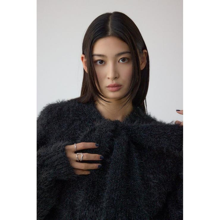 ボウタイデザインニットトップス | AZUL BY MOUSSY | 詳細画像12 