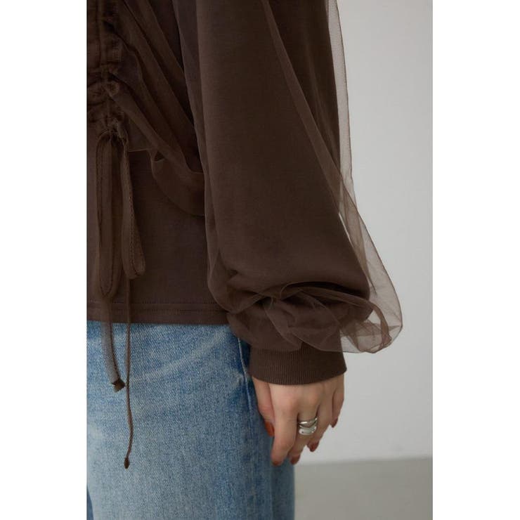 チュールレイヤードトップス | AZUL BY MOUSSY | 詳細画像30 