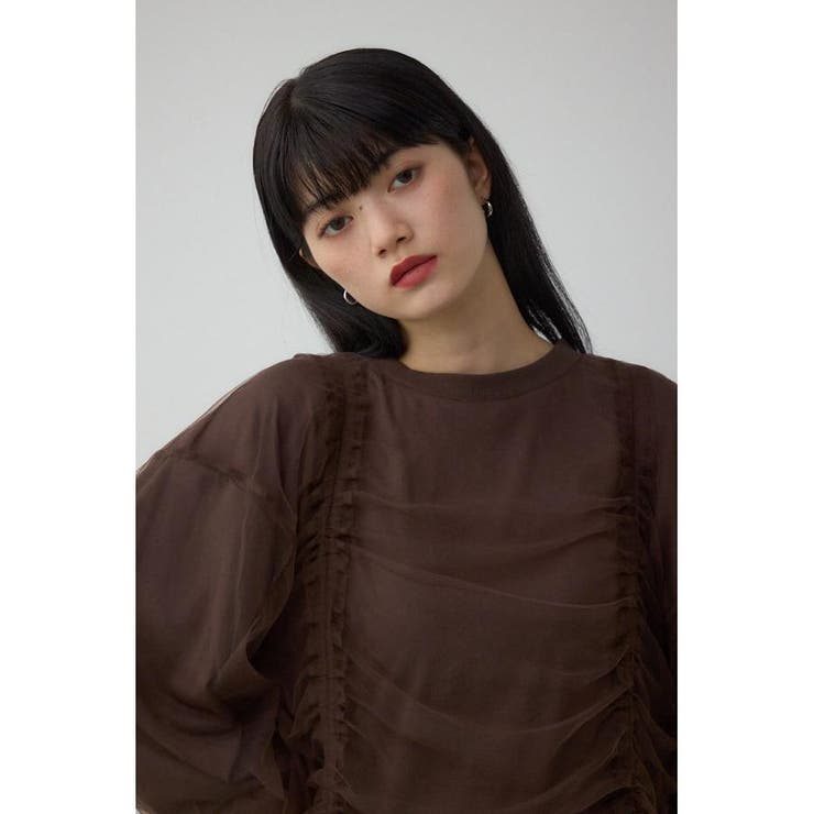 チュールレイヤードトップス | AZUL BY MOUSSY | 詳細画像22 