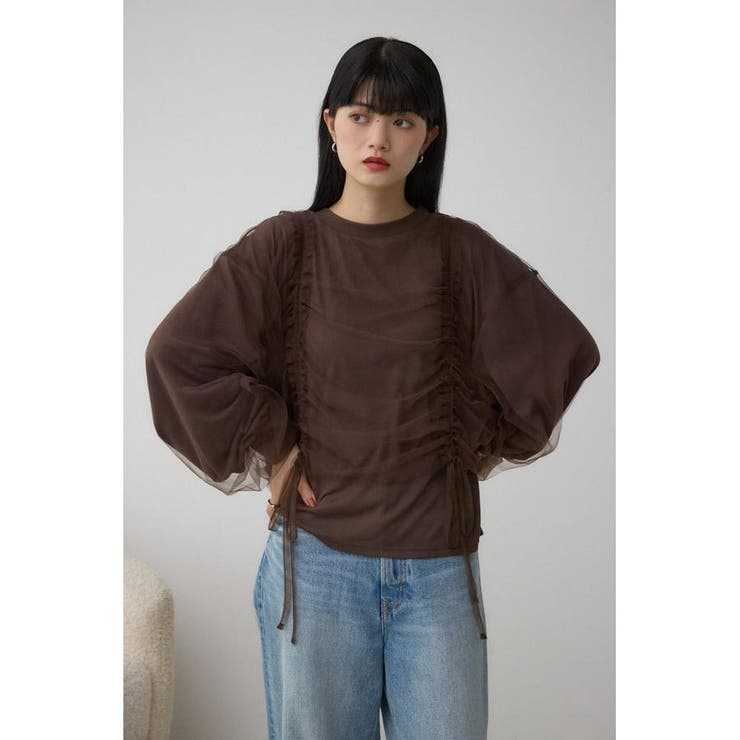 チュールレイヤードトップス | AZUL BY MOUSSY | 詳細画像23 