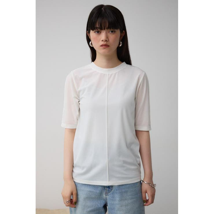 ベロア5分袖トップス | AZUL BY MOUSSY | 詳細画像5 