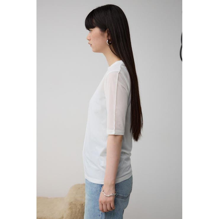 ベロア5分袖トップス | AZUL BY MOUSSY | 詳細画像6 