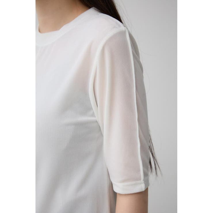 ベロア5分袖トップス | AZUL BY MOUSSY | 詳細画像9 