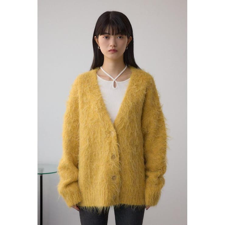 シャギー起毛ニットカーディガン | AZUL BY MOUSSY | 詳細画像5 