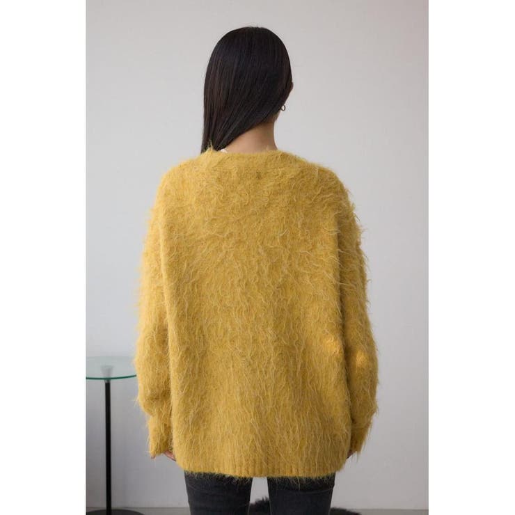 シャギー起毛ニットカーディガン | AZUL BY MOUSSY | 詳細画像7 