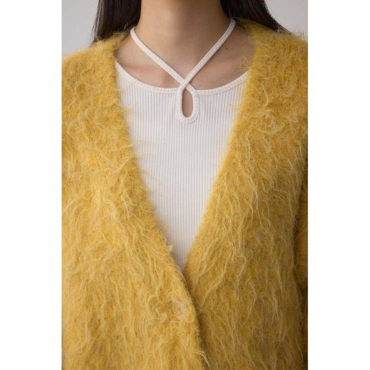 シャギー起毛ニットカーディガン | AZUL BY MOUSSY | 詳細画像8 