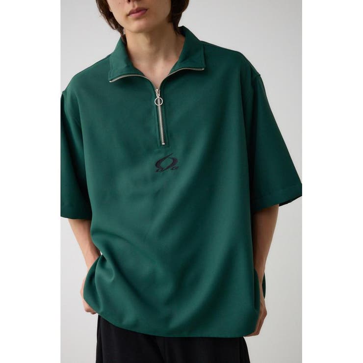 D/GRN3 | ツイルスタンドハーフジッププルオーバー | AZUL BY MOUSSY