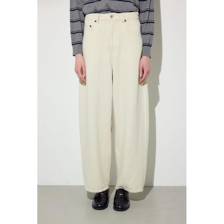 コットンリネンカーブワイドパンツ | AZUL BY MOUSSY | 詳細画像5 