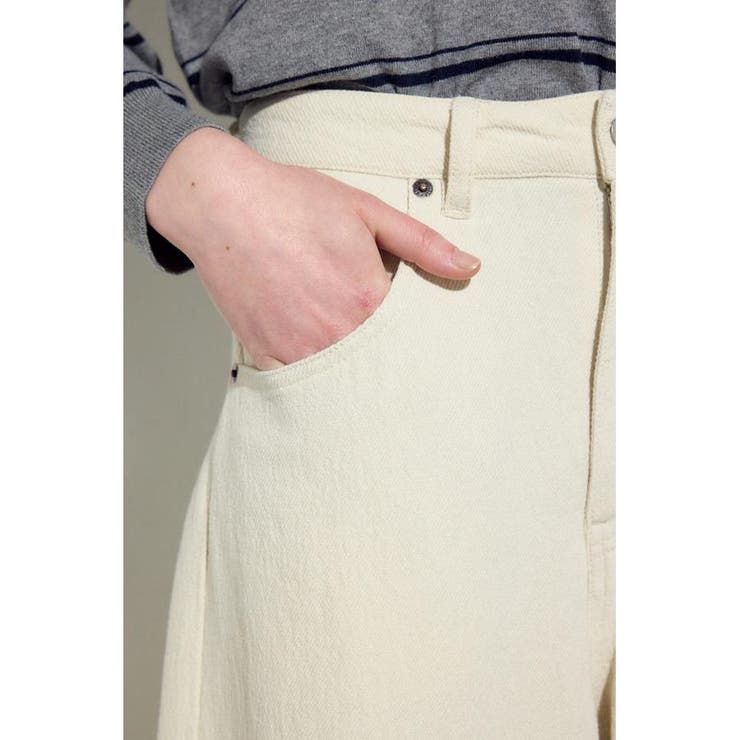 コットンリネンカーブワイドパンツ | AZUL BY MOUSSY | 詳細画像10 