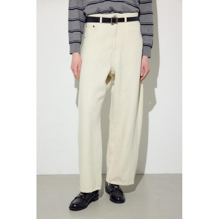 IVOY3 | コットンリネンカーブワイドパンツ | AZUL BY MOUSSY