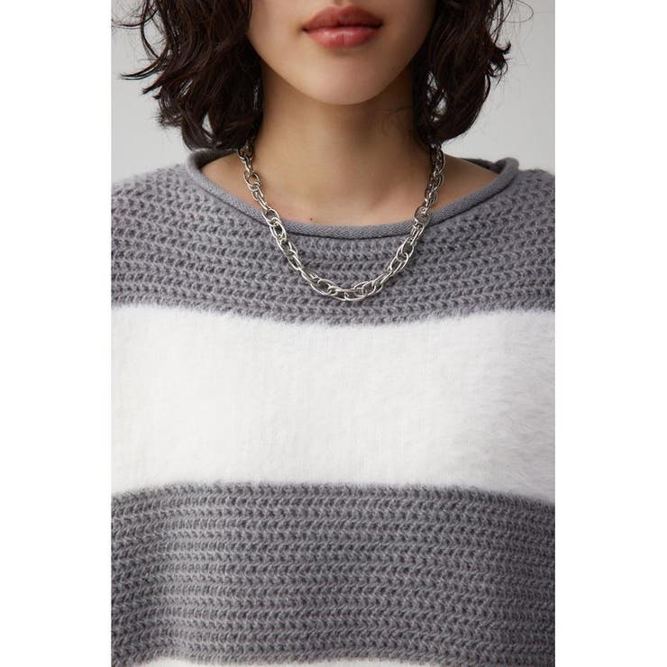 シャギーボーダープルオーバー | AZUL BY MOUSSY | 詳細画像7 