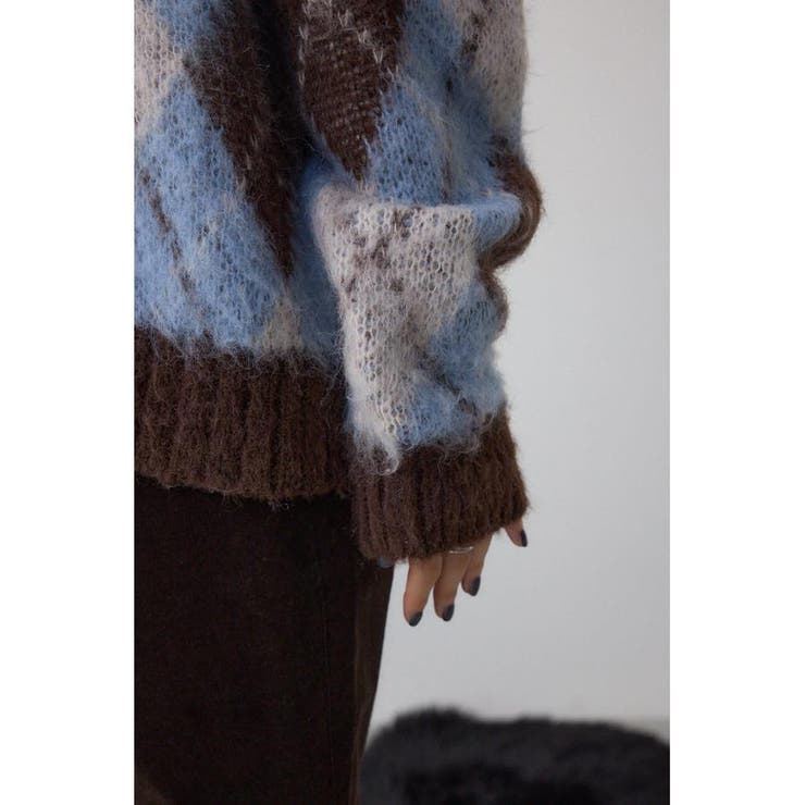アーガイルシャギーニット | AZUL BY MOUSSY | 詳細画像23 