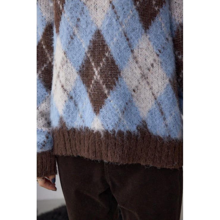 アーガイルシャギーニット | AZUL BY MOUSSY | 詳細画像24 