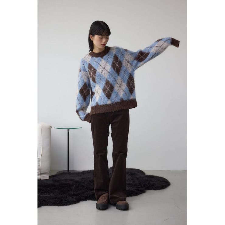 アーガイルシャギーニット | AZUL BY MOUSSY | 詳細画像17 