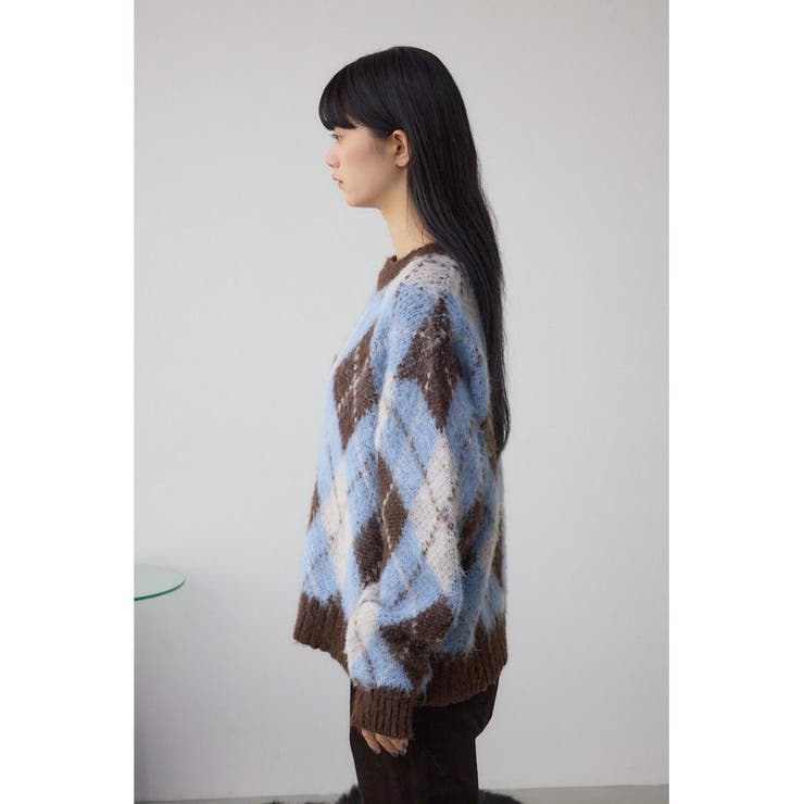アーガイルシャギーニット | AZUL BY MOUSSY | 詳細画像19 