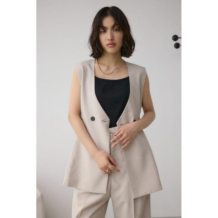 イージーケアリネンライクジレ | AZUL BY MOUSSY | 詳細画像20 