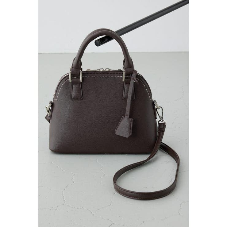 D/BRN3 | ダブルジッパーハンドバッグ | AZUL BY MOUSSY