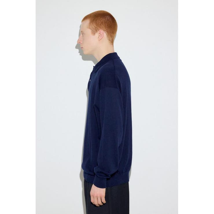 カシミヤミックスポロカラーニットトップス | AZUL BY MOUSSY | 詳細画像19 