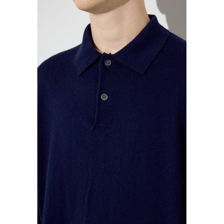 カシミヤミックスポロカラーニットトップス | AZUL BY MOUSSY | 詳細画像21 