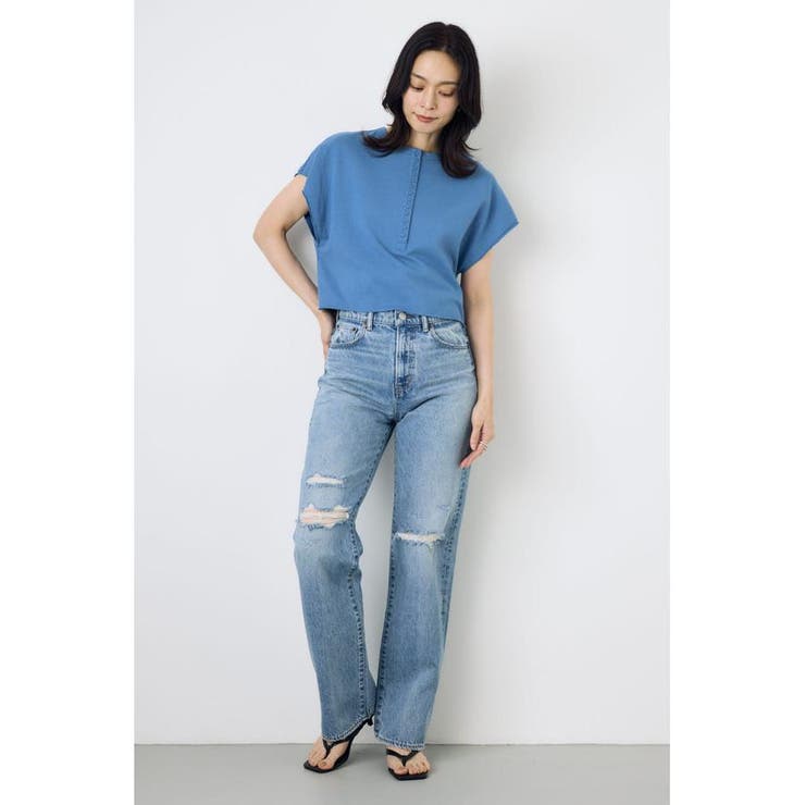 AZUL DENIM ダメージストレートデニム | AZUL BY MOUSSY | 詳細画像20 