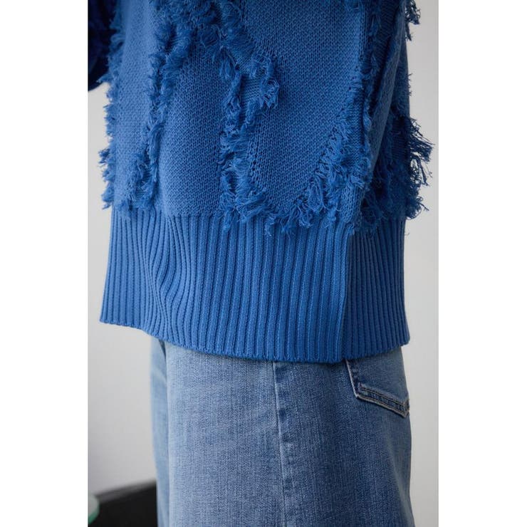 フリンジニットトップス[品番：AZLW0023126]｜AZUL BY MOUSSY