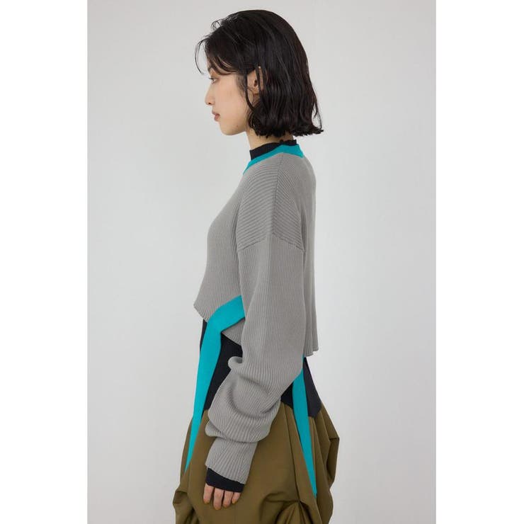 パネルドレープレイヤードセットニット | AZUL BY MOUSSY | 詳細画像22 