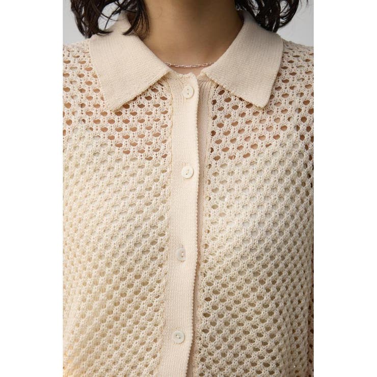 メッシュポロニット | AZUL BY MOUSSY | 詳細画像7