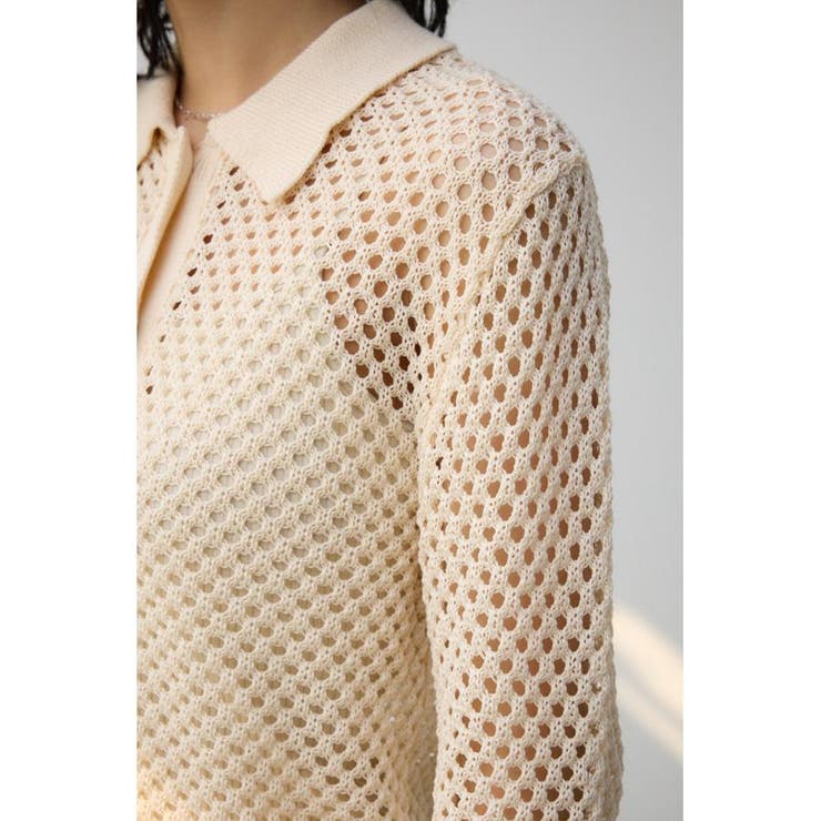 メッシュポロニット | AZUL BY MOUSSY | 詳細画像8