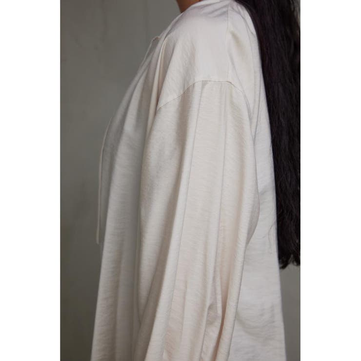 スキッパーギャザーブラウス | AZUL BY MOUSSY | 詳細画像8 