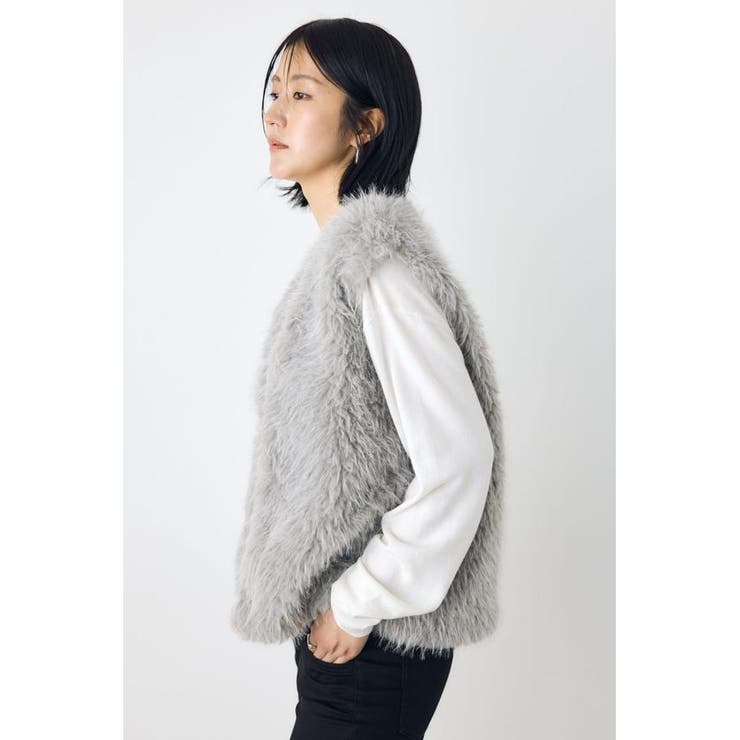 ミックスファーベスト | AZUL BY MOUSSY | 詳細画像38 