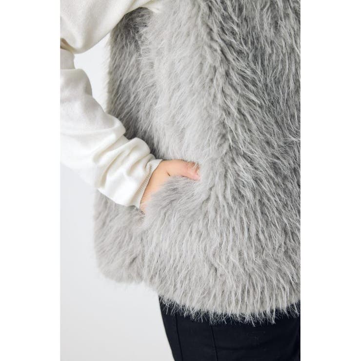 ミックスファーベスト | AZUL BY MOUSSY | 詳細画像42 