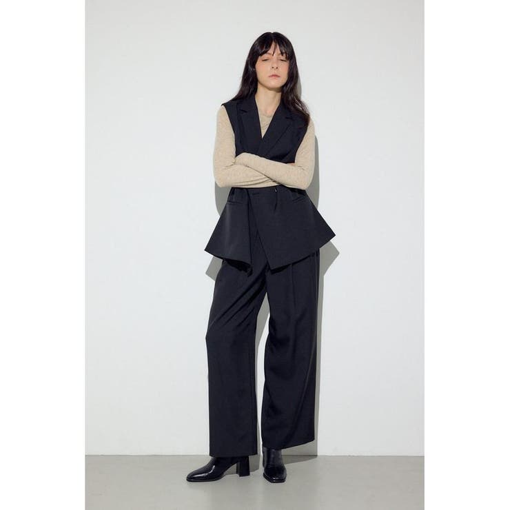 ベーシックタックワイドパンツ | AZUL BY MOUSSY | 詳細画像3 