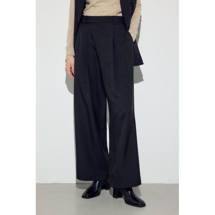 BLK | ベーシックタックワイドパンツ | AZUL BY MOUSSY