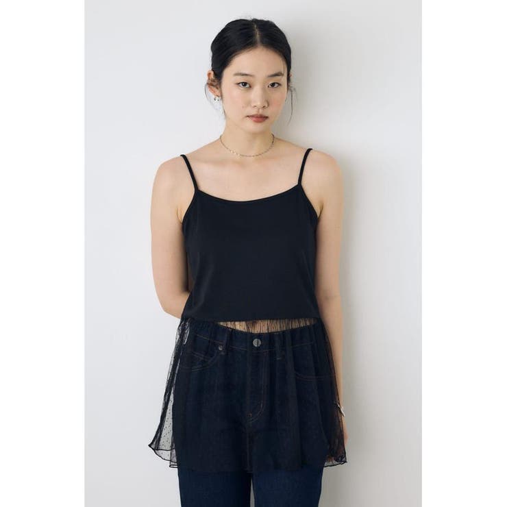 柄BLK5 | インナーレースキャミソール | AZUL BY MOUSSY