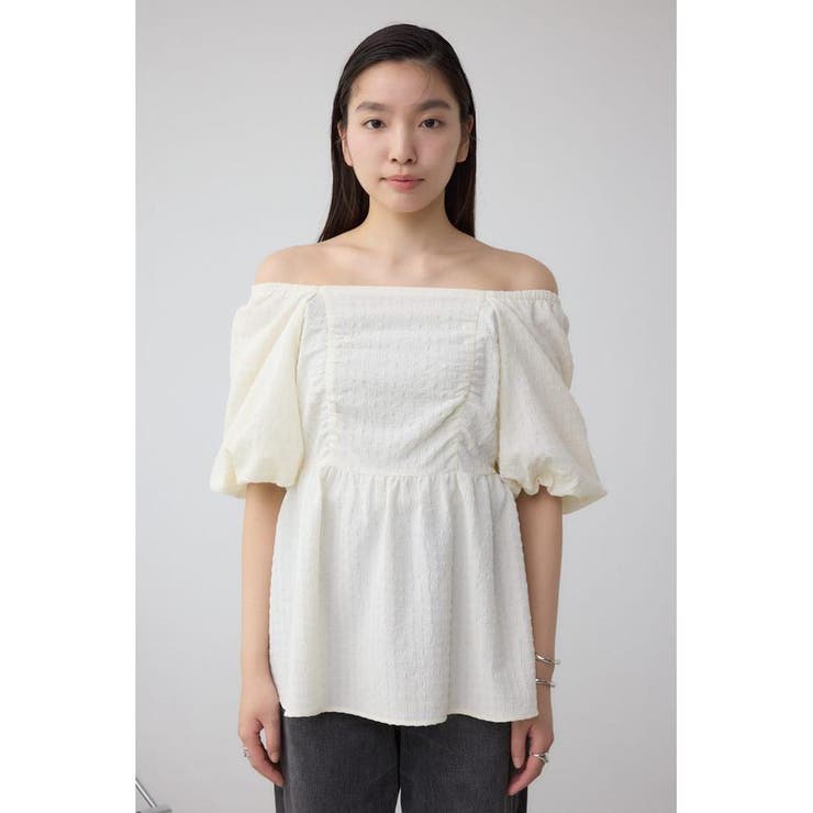 2WAYペプラムギャザーブラウス | AZUL BY MOUSSY | 詳細画像13 