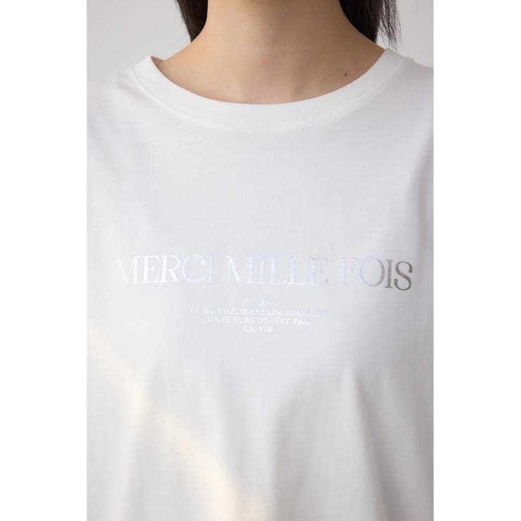 メタリックプリントTシャツ | AZUL BY MOUSSY | 詳細画像7 