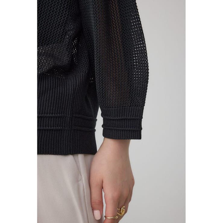 Wジップメッシュニットカーディガン | AZUL BY MOUSSY | 詳細画像23 