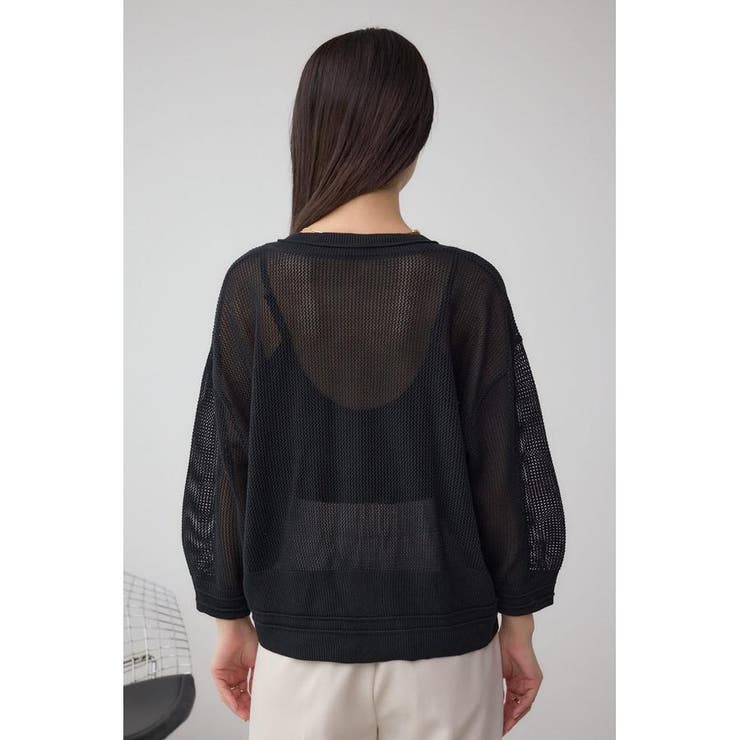 Wジップメッシュニットカーディガン | AZUL BY MOUSSY | 詳細画像18 
