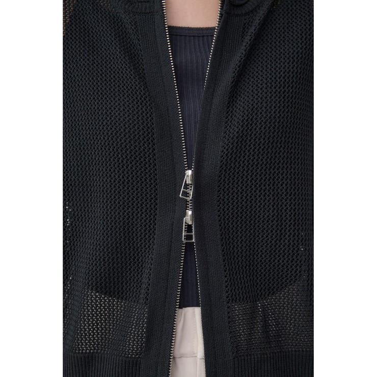 Wジップメッシュニットカーディガン | AZUL BY MOUSSY | 詳細画像20 