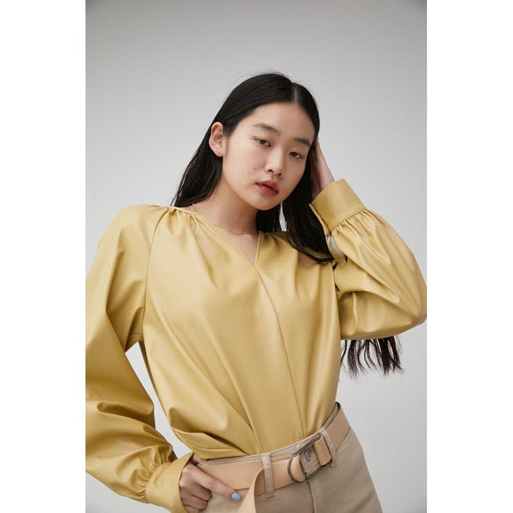 GATHER DESIGN FAUX LEATHER BL | AZUL BY MOUSSY | 詳細画像10 