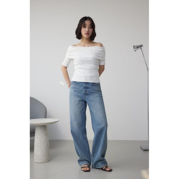 オフショルダーリブトップス | AZUL BY MOUSSY | 詳細画像3 