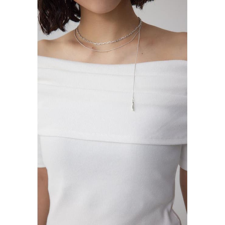 オフショルダーリブトップス | AZUL BY MOUSSY | 詳細画像7 