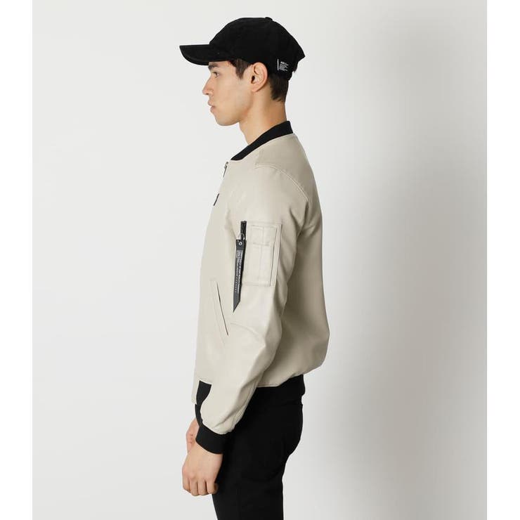 ECO LEATHER MA-1[品番：AZLW0018240]｜AZUL BY MOUSSY