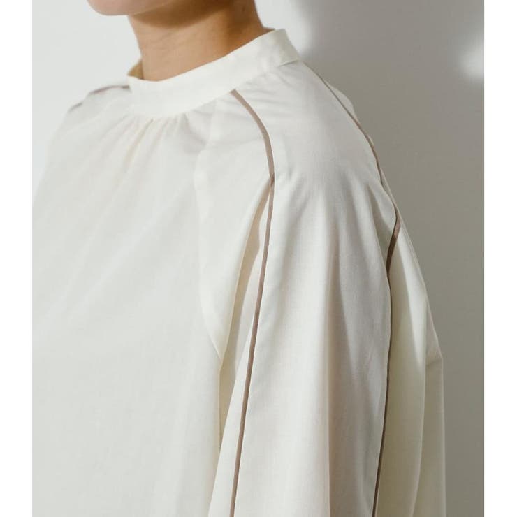 PIPING DESIGN BLOUSE | AZUL BY MOUSSY | 詳細画像8 
