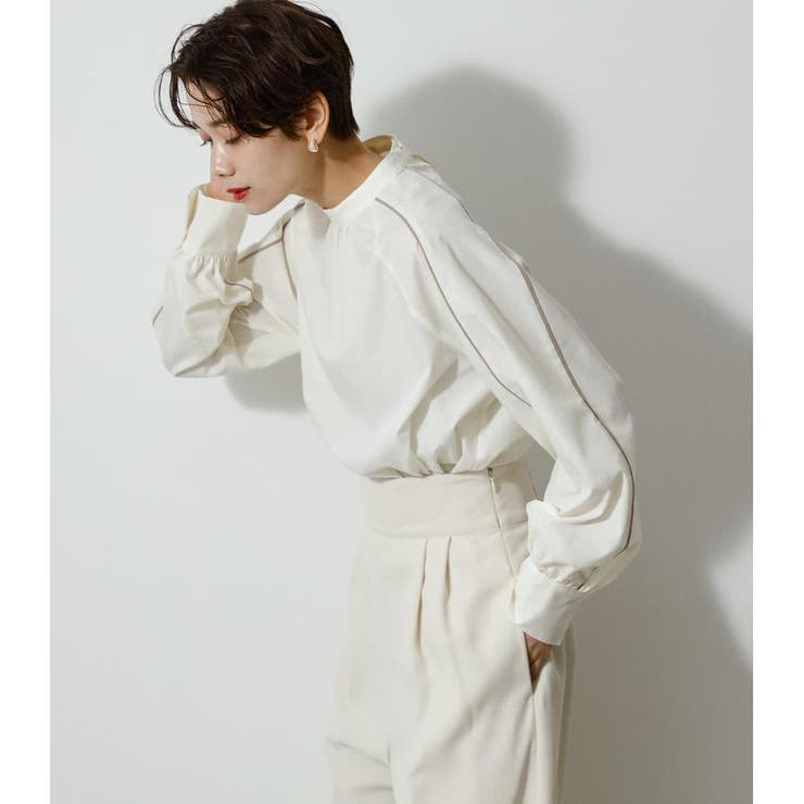 PIPING DESIGN BLOUSE | AZUL BY MOUSSY | 詳細画像2 