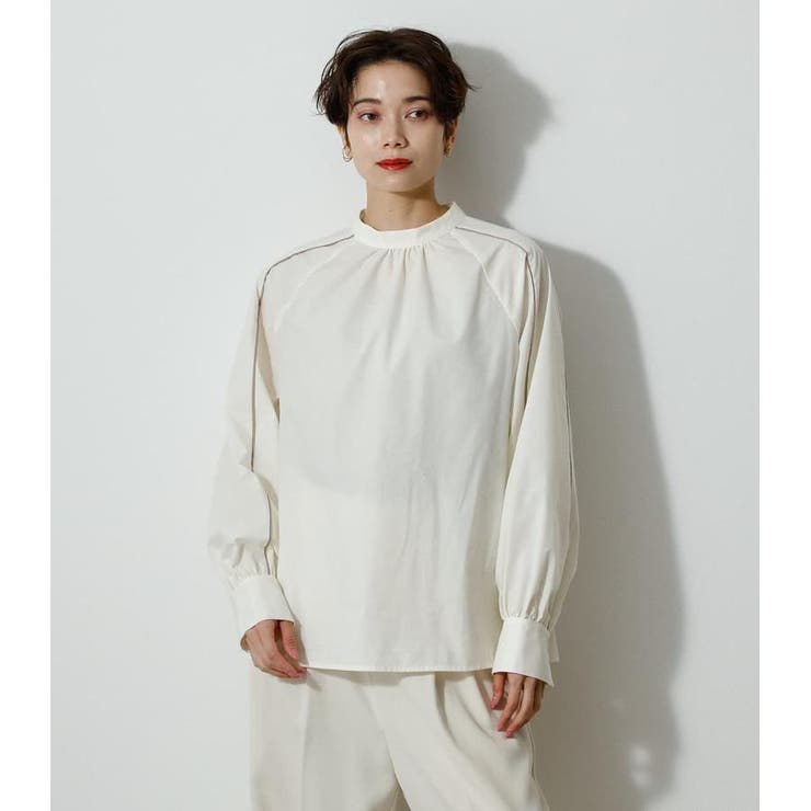 PIPING DESIGN BLOUSE | AZUL BY MOUSSY | 詳細画像5 