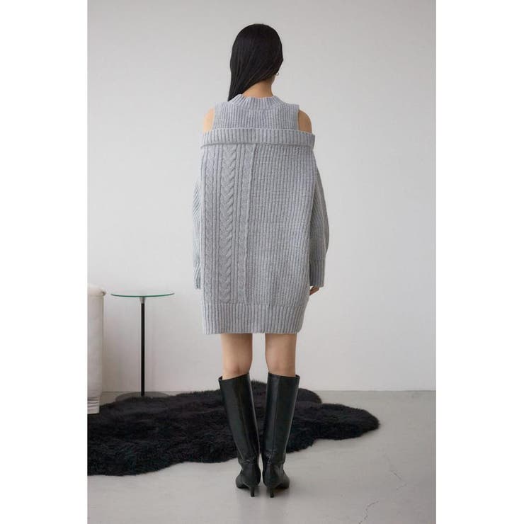 オープンショルダーケーブルニット | AZUL BY MOUSSY | 詳細画像33 