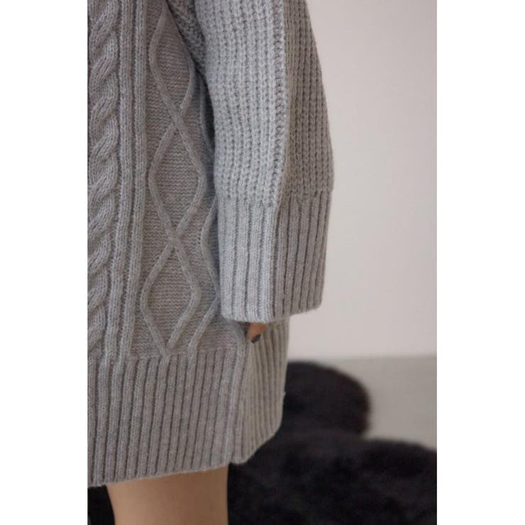 オープンショルダーケーブルニット | AZUL BY MOUSSY | 詳細画像36 